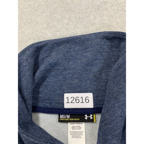 Under‎ Armour Loose Fit Cotton Blend Full Zip Jacket (Women's Medium) Blue - Picture 4 of 11